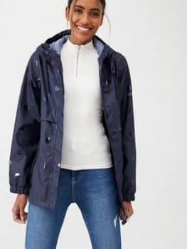 Trespass Farewell Spotty Waterproof Jacket - Navy