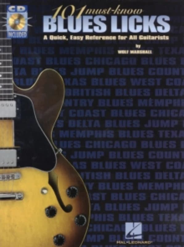 101 Must-Know Blues Licks by Wolf Marshall Paperback