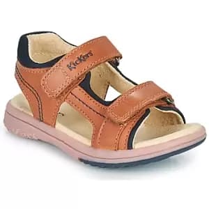 Kickers PLATINO boys's Childrens Sandals in Brown. Sizes available:7 toddler,7.5 toddler,8.5 toddler,9.5 toddler