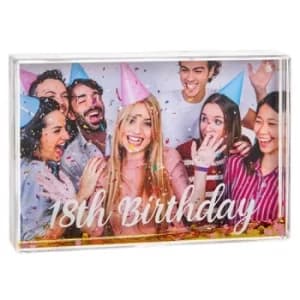Glitzy Fun Frame 18th Birthday