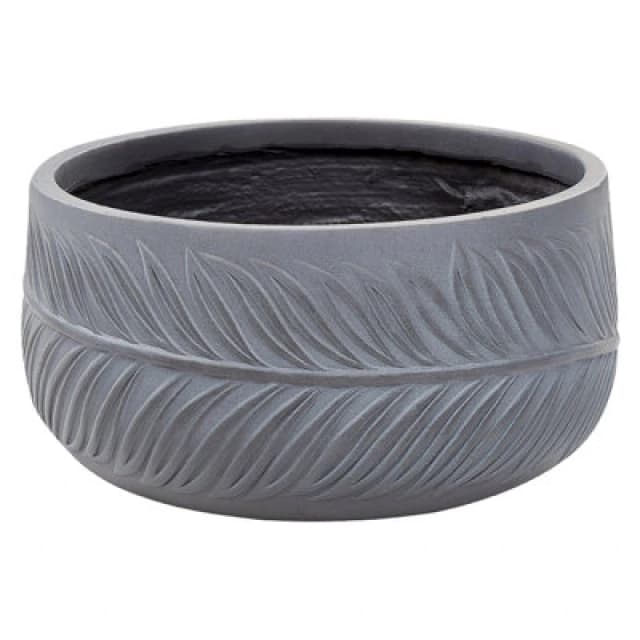 Beliani Plant Pot Ftero 35cm Grey