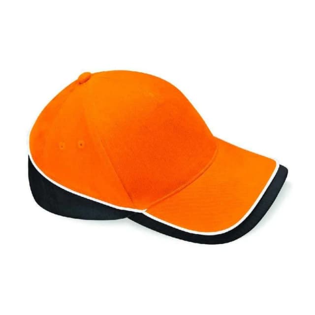 Beechfield Beechfield Men Teamwear Competition Cap in Orange Orange One Size Male 5063527315762