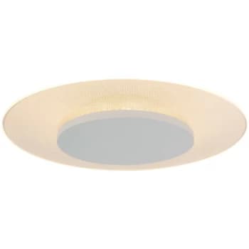 Sienna Lighting - Sienna Lido Flush Ceiling Light White Matt, Transparent Edited