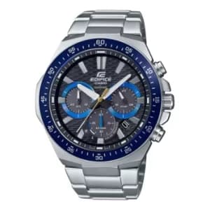 Casio Edifice Solar Quartz Black Dial Stainless Steel Bracelet Mens Watch EFS-S600D-1A2VUEF