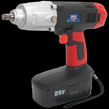 Sealey CP2450MH 24v Cordless 1/2" Drive Impact Wrench 1 x 2ah NiMH Charger Case