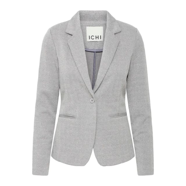Ichi Womens blazer Ichi Kate Jacquard 4 Gris Female M