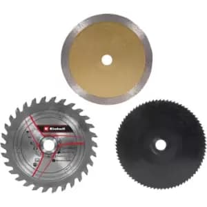 Einhell 3 Piece Mini Circular Saw Blade Set 89mm