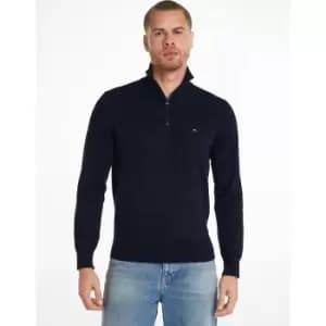 Tommy 1985 Cotton Jumper with Half Zip