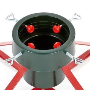 Premier Housewares Premier Decorations Ltd Green and Red Real Tree Stand Base