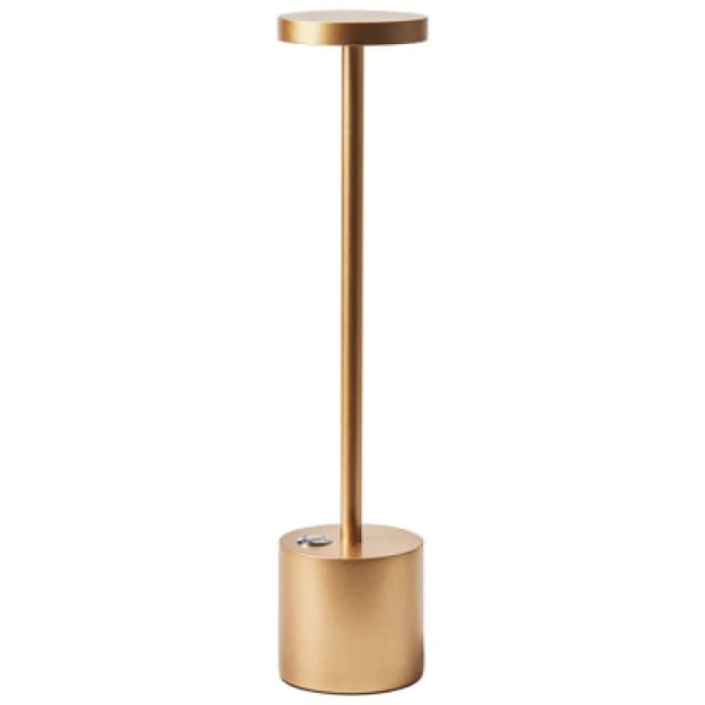 Beliani Wireless LED Table Lamp Lizandro With Dimmer Metal Gold