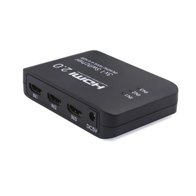 FDL 3 WAY HDMI 2.0 SWITCH WITH REMOTE CONTROL - 4K @ 60Hz