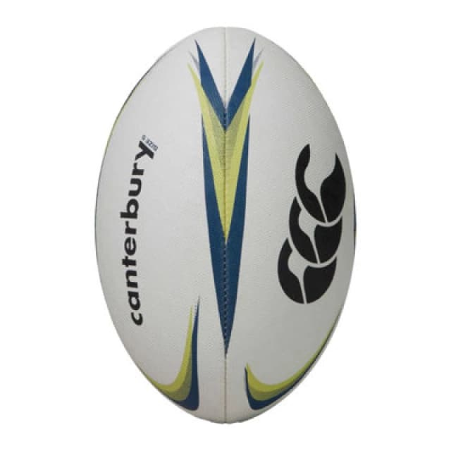 Canterbury Mentre Rugby Ball White/lime/blue (5)