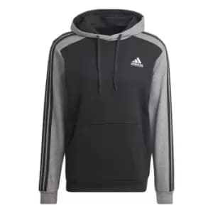 adidas Essentials M lange French Terry Hoodie Mens - Black / Black Melange