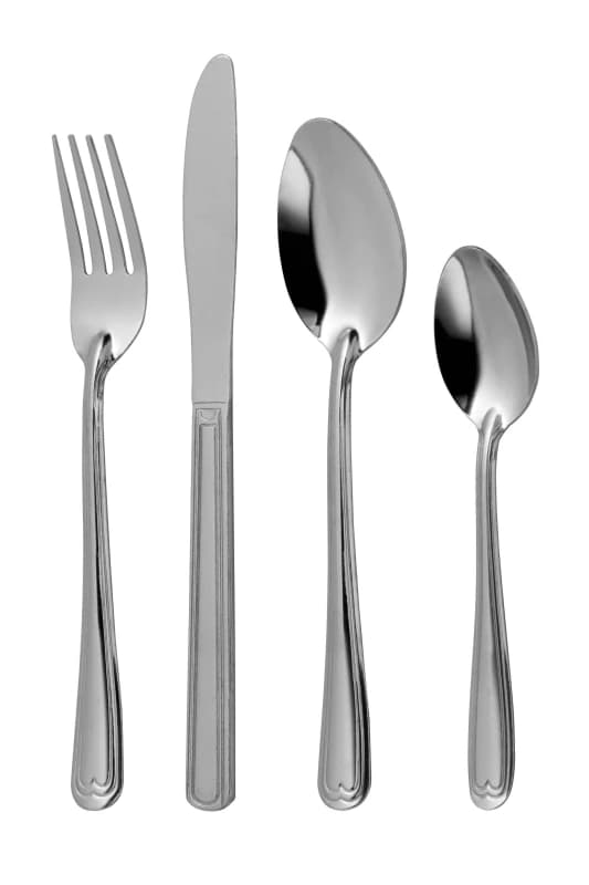 Premier Housewares Sweet Heart Sweetheart 16Pc Cutlery Set Silver