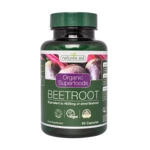 Natures Aid 4620mg Organic Beetroot 60 Capsules