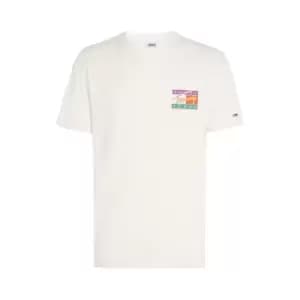 Tommy Jeans Tjm Clsc Signature Pop Flag Tee - White