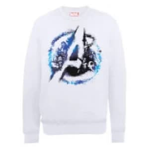 Marvel Avengers Assemble Flared Logo Sweatshirt - White - L