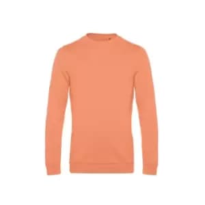 B&C Mens Set In Sweatshirt (L) (Melon Orange)