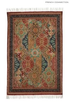 French Connection Waves Rug Orange