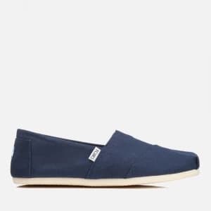 TOMS Mens Core Classics Slip-On Pumps - Navy Canvas - UK 10/US 11