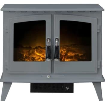 Adam - Woodhouse Electric Stove in Grey