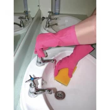 Shield Household Rubber Medium Gloves Pink GR03