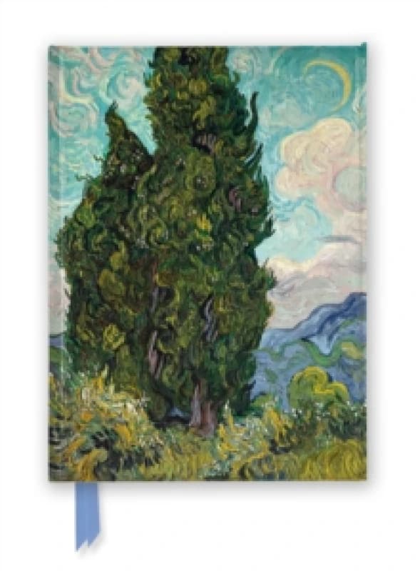 Vincent van Gogh: Cypresses (Foiled Journal) Notebook / blank book