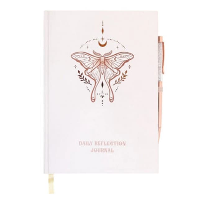 Something Different Something Different Daily Reflection Luna Moth Journal in Pale Pink Pale Pink One Size Unisex 5063652261453