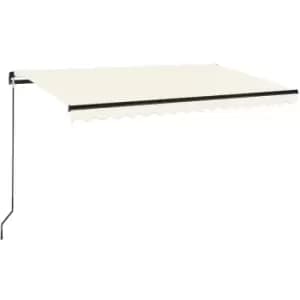 Vidaxl - Manual Retractable Awning 450x350cm Cream Cream