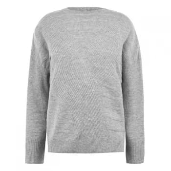 Linea Linea Woolcash Crew Neck Jumper - Light grey