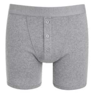 Levis Mens Long Button Boxers - Grey - L