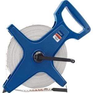 Draper Fibreglass Surveyors Tape Measure Imperial & Metric 330ft / 100m 13mm