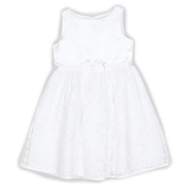 Be You Younger Girl Lace Occasion Dress - White White 1 - 2 Years