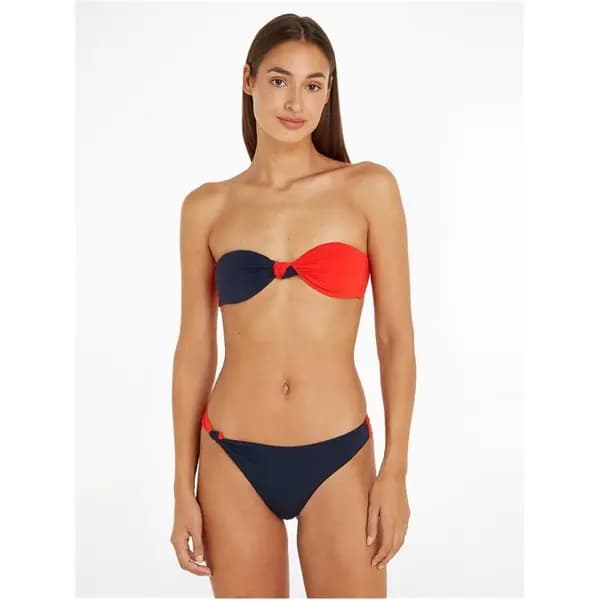 Tommy Hilfiger Knot Bikini Top - Red 12