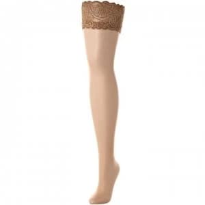 Aristoc Sensuous 10 denier lace hold ups - Natural