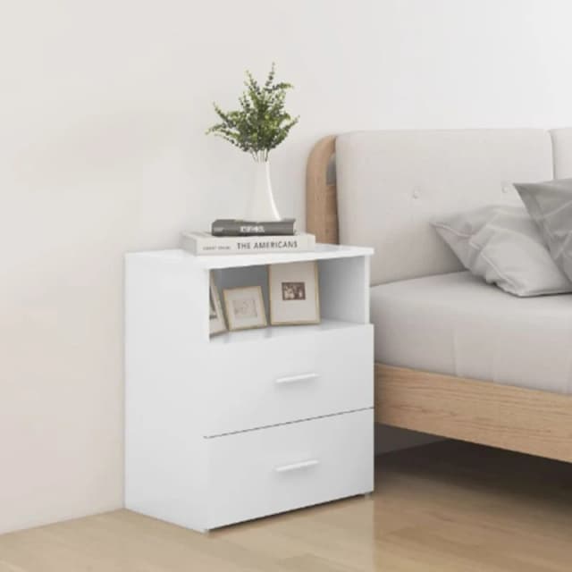 VIDAXL Bed Cabinets 2 pcs White 50x32x60cm Vidaxl 8720286586792