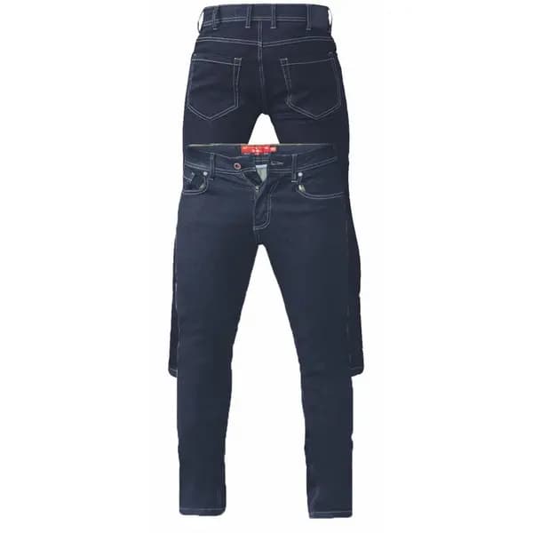 D555 by Duke Duke Tapered Stretch Jean Colour: INDIGO, Size: 50"