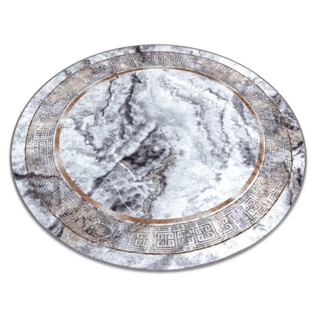 RugsX Miro Rug in Grey Size: 160cm diameter Grey Unisex 160cm diameter