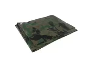 Silverline 488443 Camouflage Tarpaulin 2.4x3m