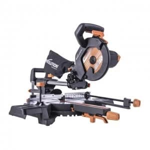 Evolution R210SMS-300+ Pro Multi-Material Sliding Mitre Saw 210mm 1500W 110V