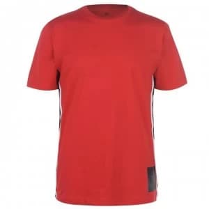 Calvin Klein Performance Calvin Short Sleeve Taped T Shirt - Red/Blk/Wht 679