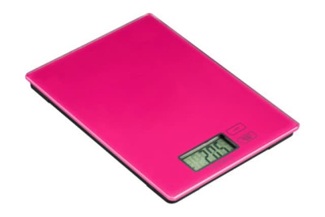 Premier Housewares Zing Glass Kitchen Scale Pink