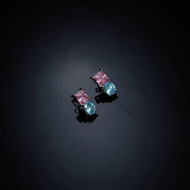 Chiara Ferragni Womens Princess Geometric Drop Earrings Multi female 14MM