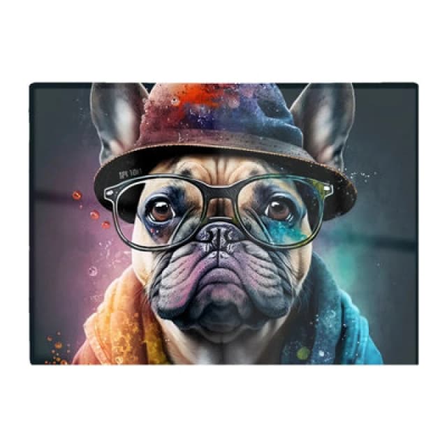 Warren Reed Designer French Bulldog Dog Splashart Chopping Board