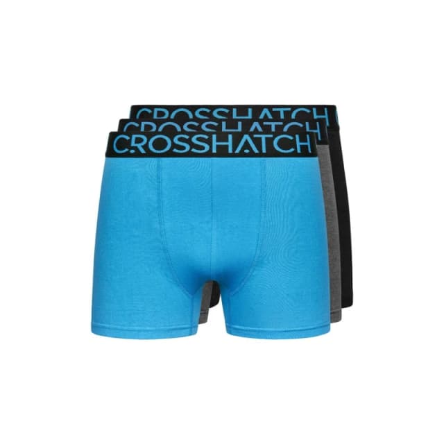 Crosshatch Crosshatch Men Knightling MVE Boxers 3pk in Blue Size: Small Blue S Male 5059294517669