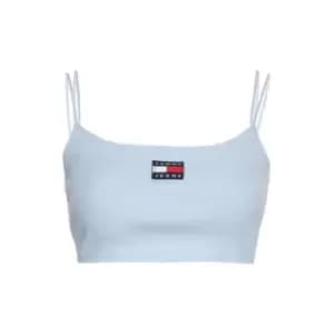 Tommy Jeans Tjw Crop Rib Badge Double Strap - Blue
