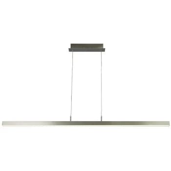 Searchlight Lighting - Searchlight Tribeca 1 Light LED Pendant, Temperature Colour Changing, Satin Silver 2700/3000/4000K