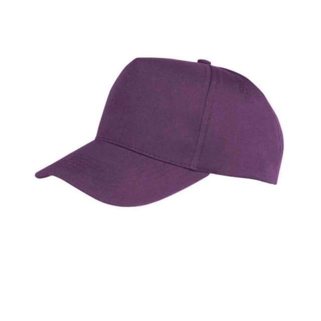 Result Result Men Boston 5 Panel Baseball Cap in Purple Purple One Size Male 5063425967469