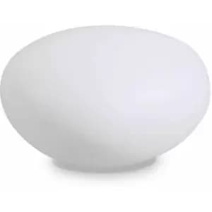 01-ideal Lux - White floor lamp sasso 1 bulb Diameter 88 Cm