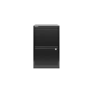 Bisley A4 2 Drawer Flush Front Filing Cabinet - Black